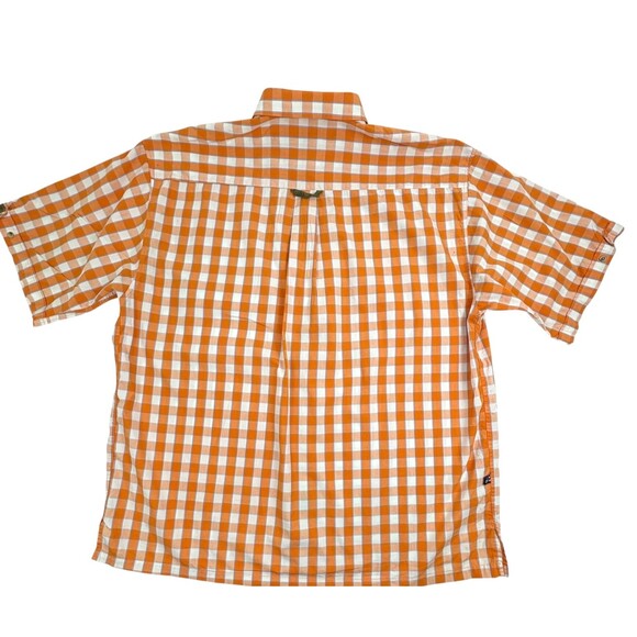 Phat Farm Y2K Button Shirt Cotton Orange Plaid Street Skater Hip Hop 2XL XXL - Picture 10 of 15